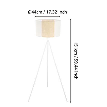 Eglo - Lampadaire 1xE27/40W/230V