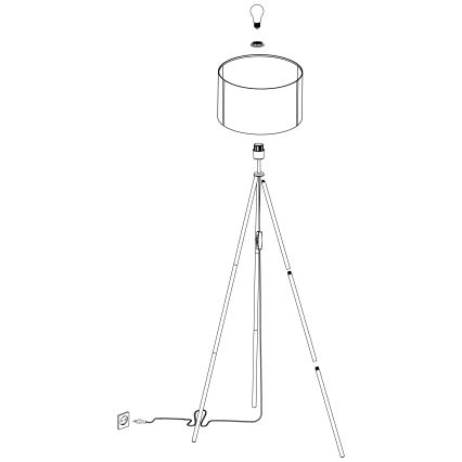 Eglo - Lampadaire 1xE27/40W/230V