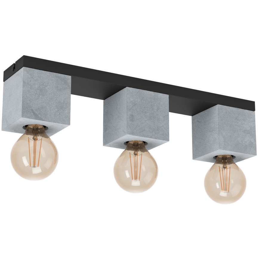 Eglo 43596 - Plafonnier PRESTWICK 3xE27/40W/230V