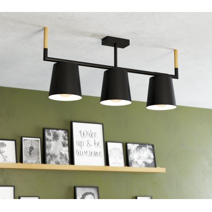 Eglo - Suspension barre 3xE27/40W/230V