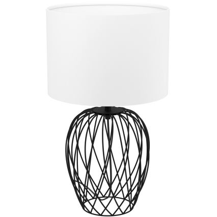 Eglo - Lampe de table 1xE27/40W/230V blanc