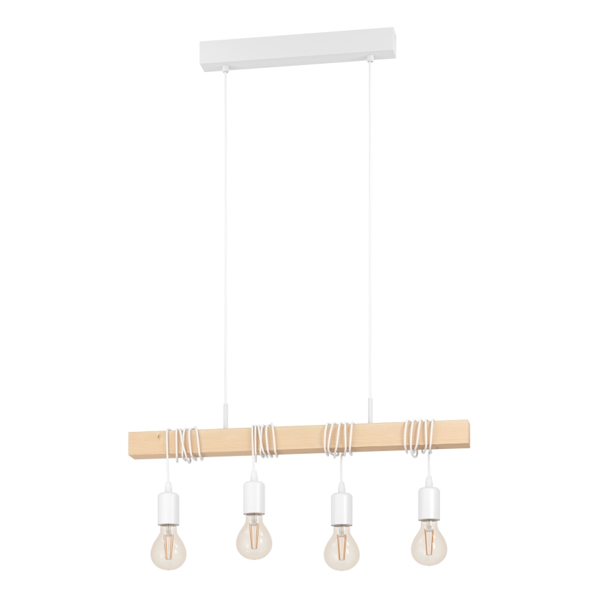 Eglo - Suspension sur câble TOWNSHEND 4xE27/60W/230V