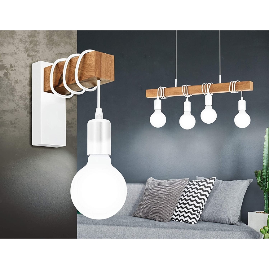 Eglo - Suspension filaire TOWNSHEND 4xE27/60W/230V