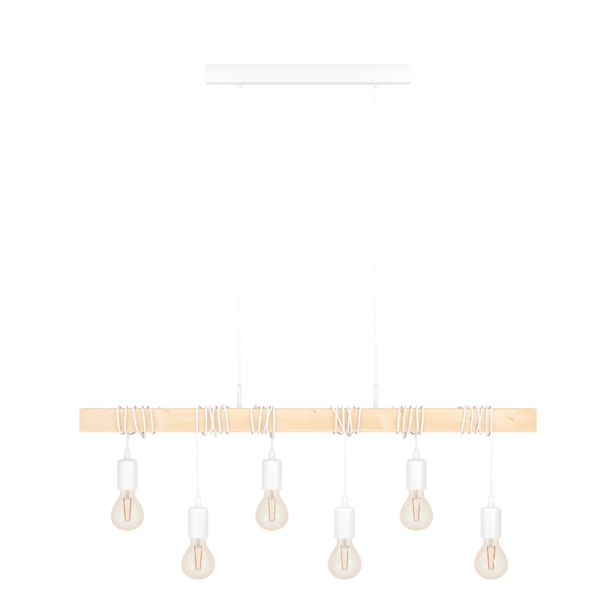 Eglo - Suspension sur câble TOWNSHEND 6xE27/60W/230V