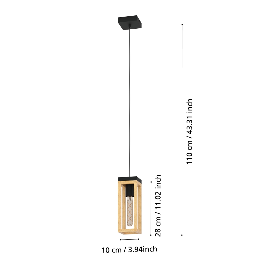 Eglo - Suspension filaire 1xE27/40W/230V