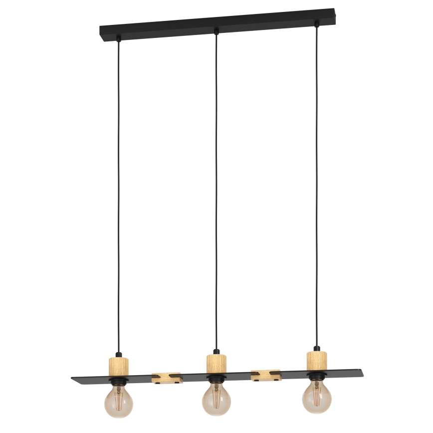 Eglo - Suspension filaire 3xE27/40W/230V