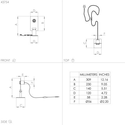 Eglo - Lampe de table 1xE27/40W/230V