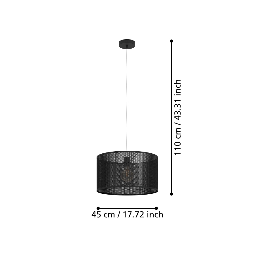 Eglo - Suspension filaire 1xE27/40W/230V