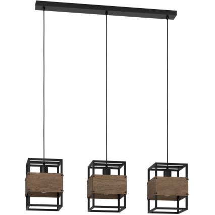 Eglo - Suspension filaire 3xE27/40W/230V