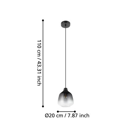 Eglo - Suspension filaire 1xE27/40W/230V