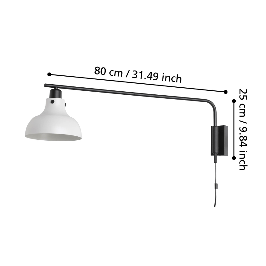 Eglo - Applique murale 1xE27/40W/230V