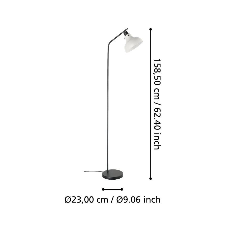 Eglo 43844 - Lampadaire MATLOCK 1xE27/40W/230V