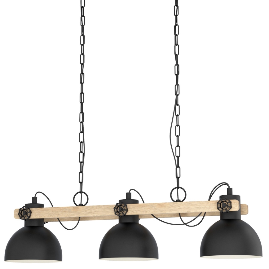 Eglo - Suspension chaîne 3xE27/28W/230V