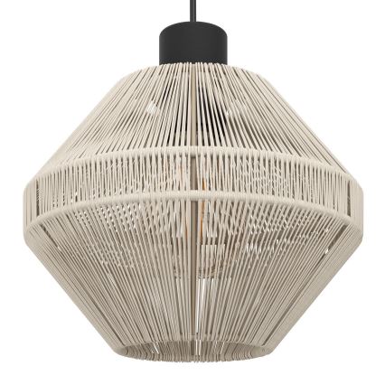 Eglo - Suspension sur câble 3xE27/40W/230V crème