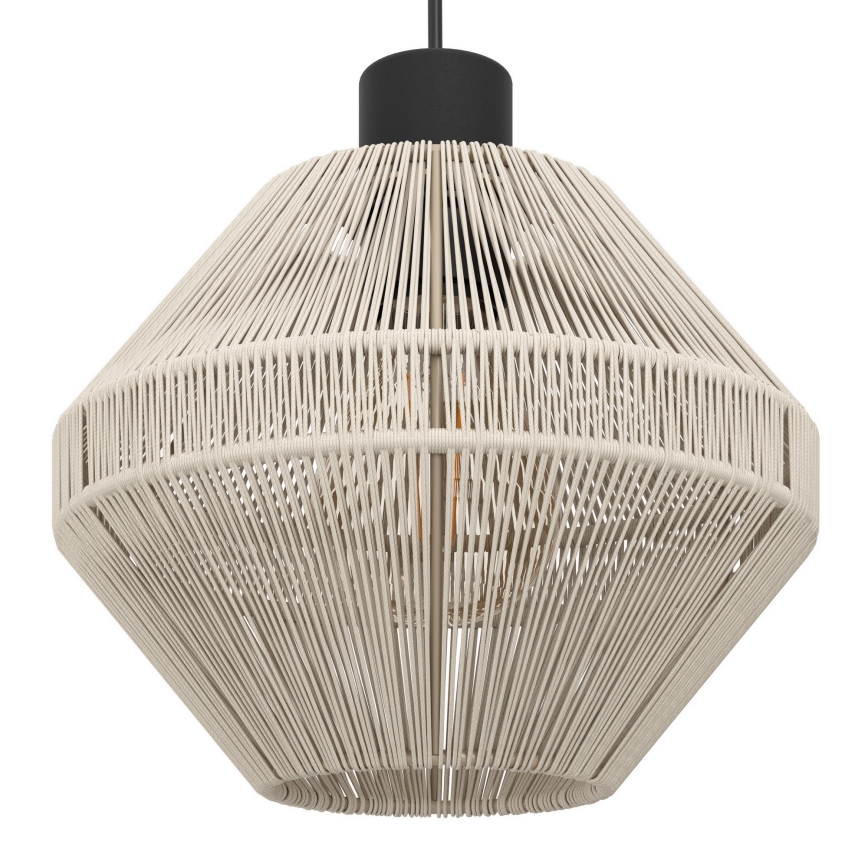 Eglo - Suspension sur câble 3xE27/40W/230V crème