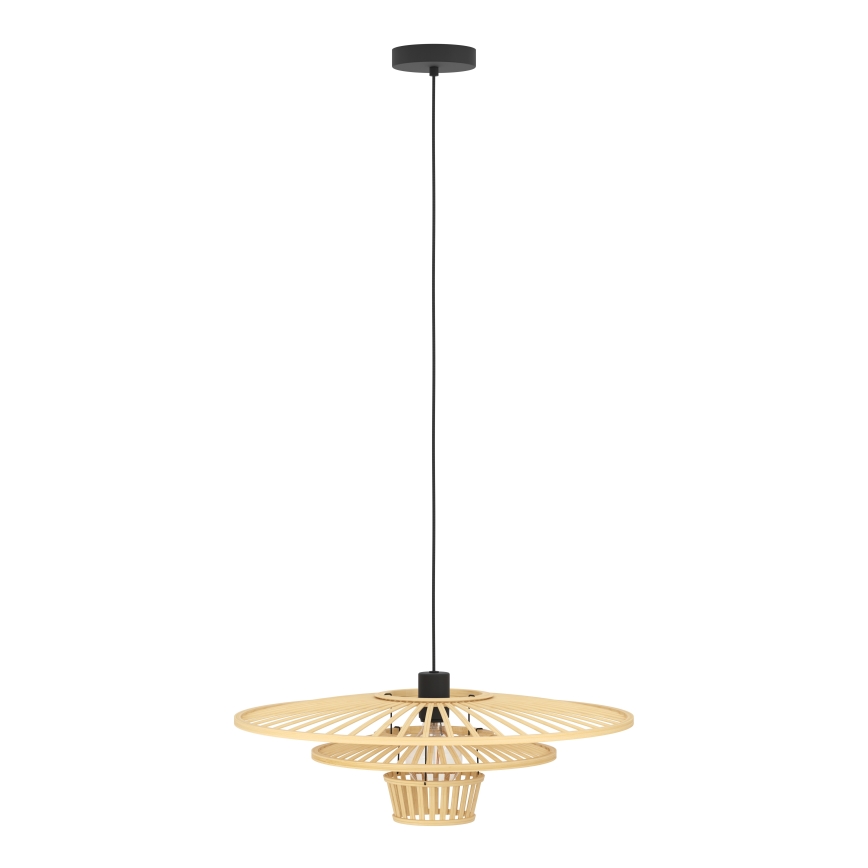 Eglo - Suspension sur câble 1xE27/40W/230V bambou