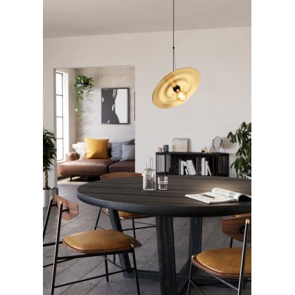 Eglo - Suspension filaire 1xE27/40W/230V doré