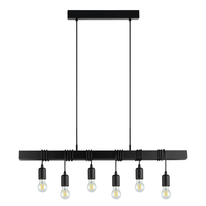 Eglo - Suspension filaire TOWNSHEND 6xE27/60W/230V