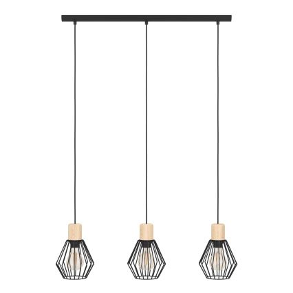 Eglo - Suspension filaire 3xE27/60W/230V