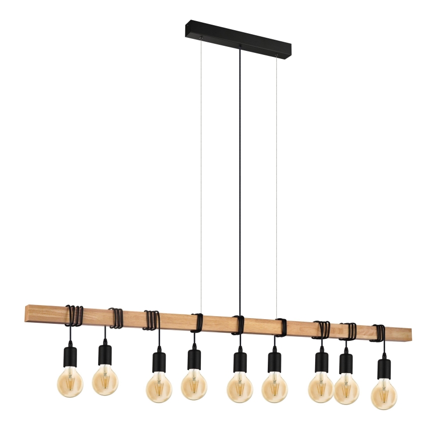 Eglo - Suspension filaire TOWNSHEND 9xE27/60W/230V