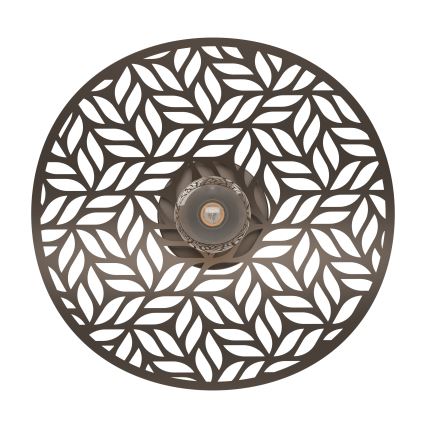 Eglo - Plafonnier 1 x E27 / 60 W / 230 V Ø 40 cm bronze