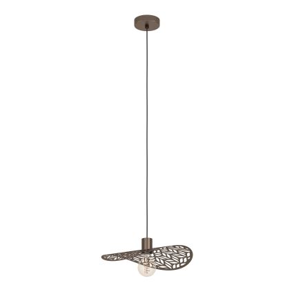 Eglo - Suspension sur câble 1xE27/60W/230V Ø 40 cm bronze