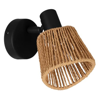 Eglo - Spot mural 1xE14/10W/230V noir/beige