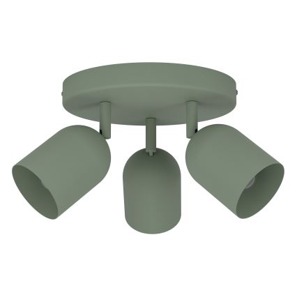 Eglo - Spot 3x E14/40W/230V, Ø 25 cm, vert