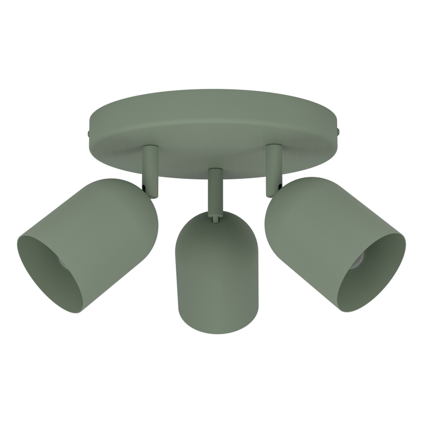 Eglo - Spot 3x E14/40W/230V, Ø 25 cm, vert