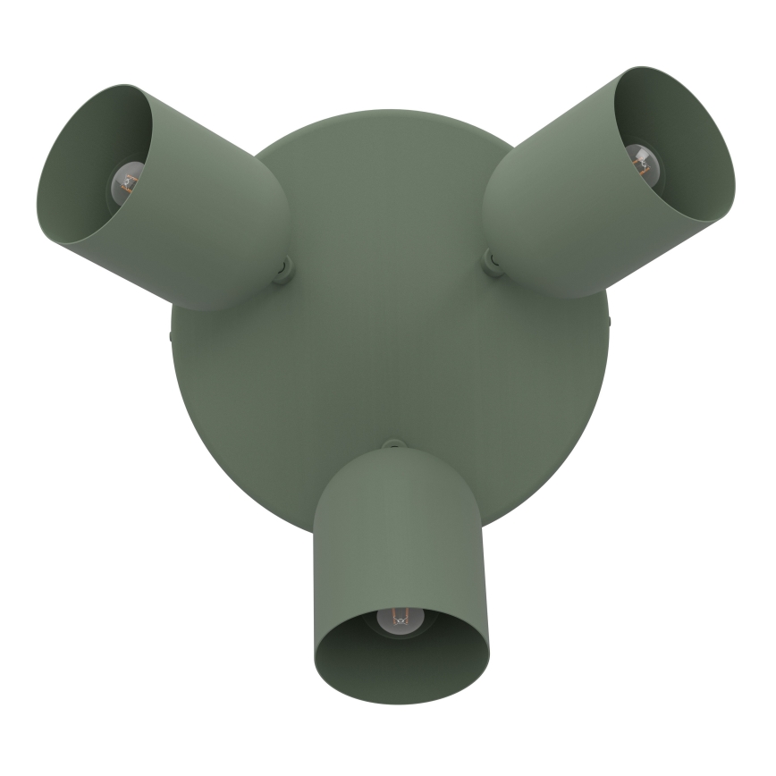 Eglo - Spot 3x E14/40W/230V, Ø 25 cm, vert
