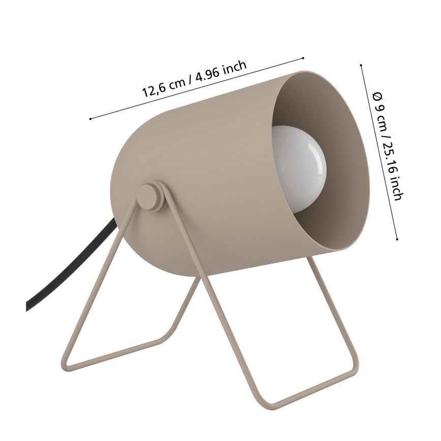 Eglo - Lampe de table 1xE14/8W/230V beige