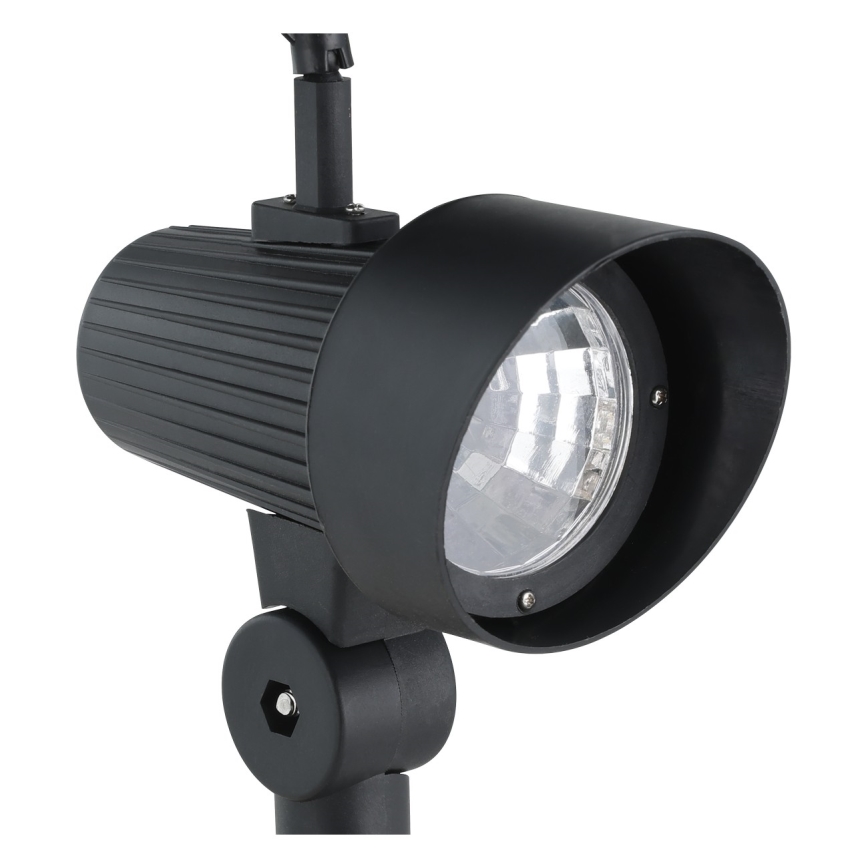 Eglo - Lot de 3 luminaires solaires LED avec détecteur, 200 mAh, IP44, noir