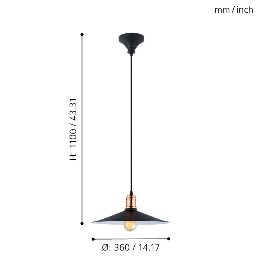 Eglo - Suspension1xE27/60W/230V