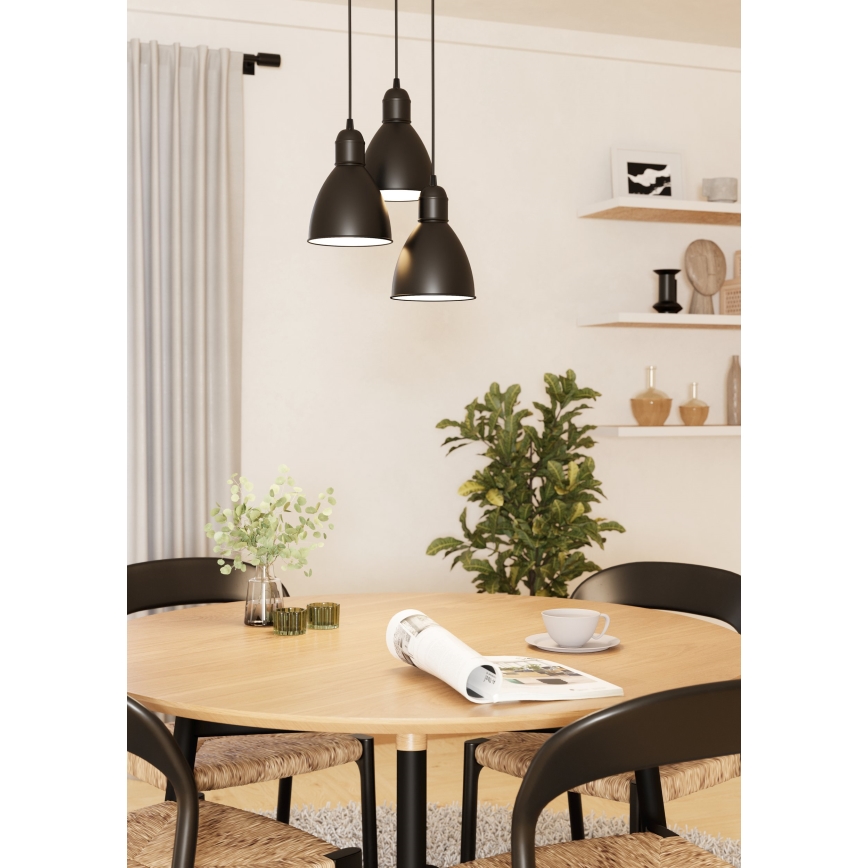 Eglo 49465 - Lustre PRIDDY 3xE27/60W/230V