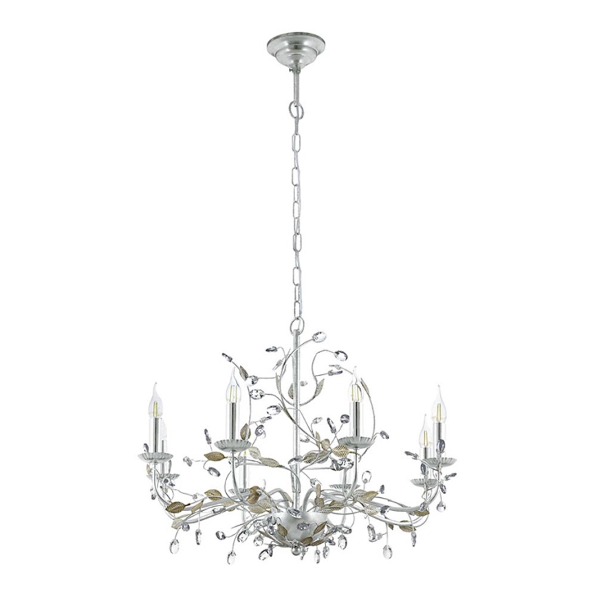 Eglo 49829 - Lustre avec chaîne FLITWICK 1 8xE14/40W/230V