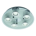 Eglo 54563 - Plafonnier LED 5xGU10/3W/230V chrome brillant