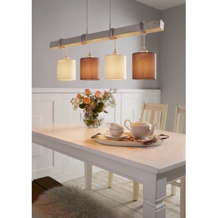 Eglo 55206 - Suspension LED sur câble TOWNSHEND 4xE27/60W/230V