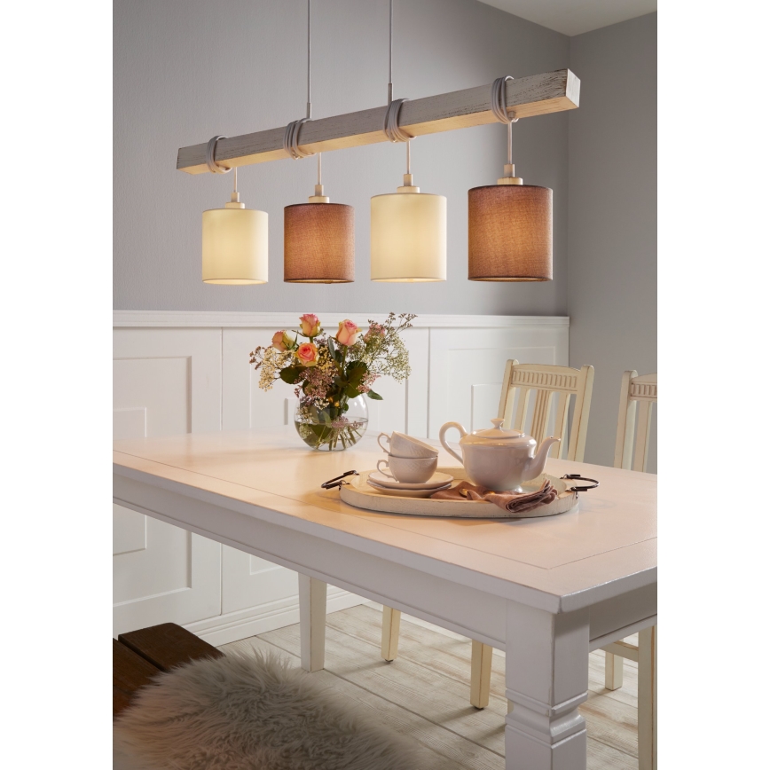 Eglo 55206 - Suspension LED sur câble TOWNSHEND 4xE27/60W/230V
