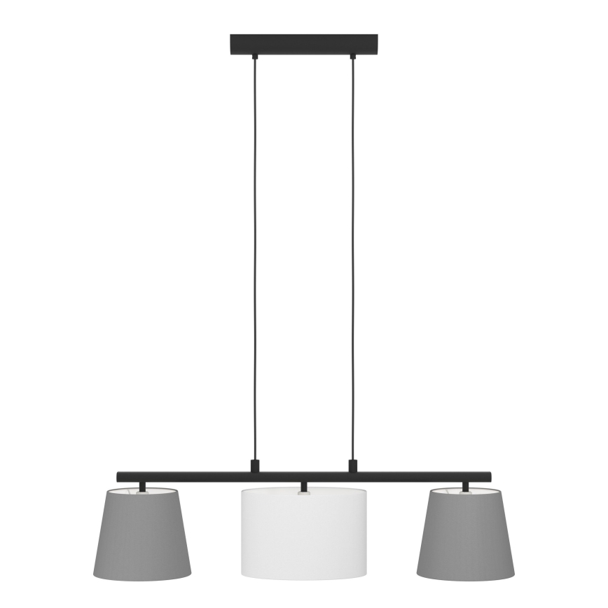 Eglo 55207 - Suspension filaire ALMEIDA 3xE14/25W/230V gris