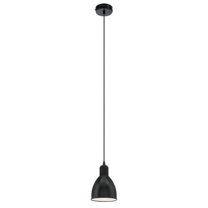 Eglo 55243 - Suspension sur câble PRIDDY 1xE27/60W/230V noire