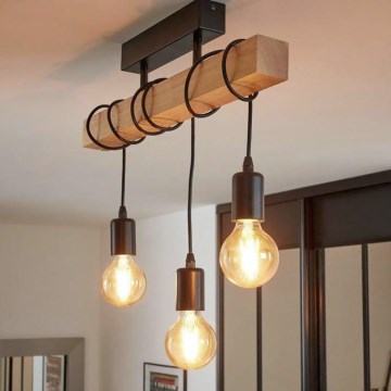 Eglo 55247 - Plafonnier LED monté en surface TOWNSHEND 3xE27/60W/230V