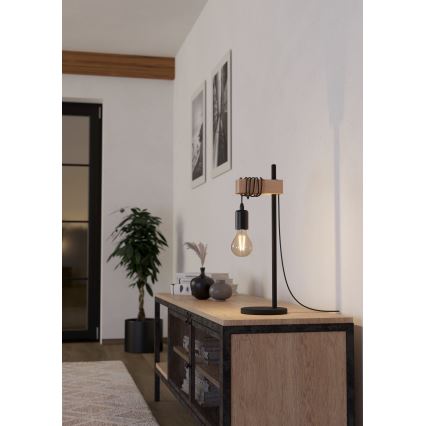 Eglo 55249 - Lampe de table TOWNSHEND 1xE27/10W/230V