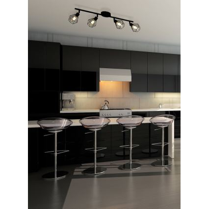 Eglo 55301 - Spot LED ZAPATA 4xG9/3W/230V noir