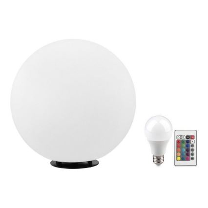 Eglo 55786 - Lampadaire extérieur LED RGBW MONTEROLO-C 1xE27/9W/230V 2700-6500K IP65 d. 30 cm + Télécommande