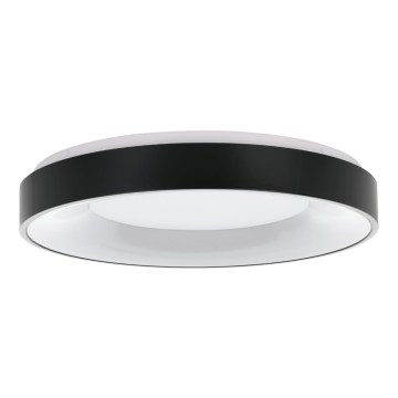 Eglo 55802 - Plafonnier LED dimmable 4xLED/8,1W/230V 3000-6500K Ø 48 cm noir + télécommande