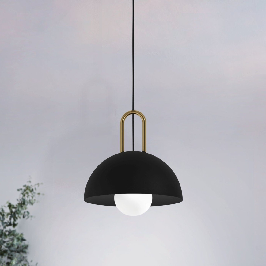 Eglo 56459 - Suspension sur câble CALMANERA 1xE27/40W/230V noire