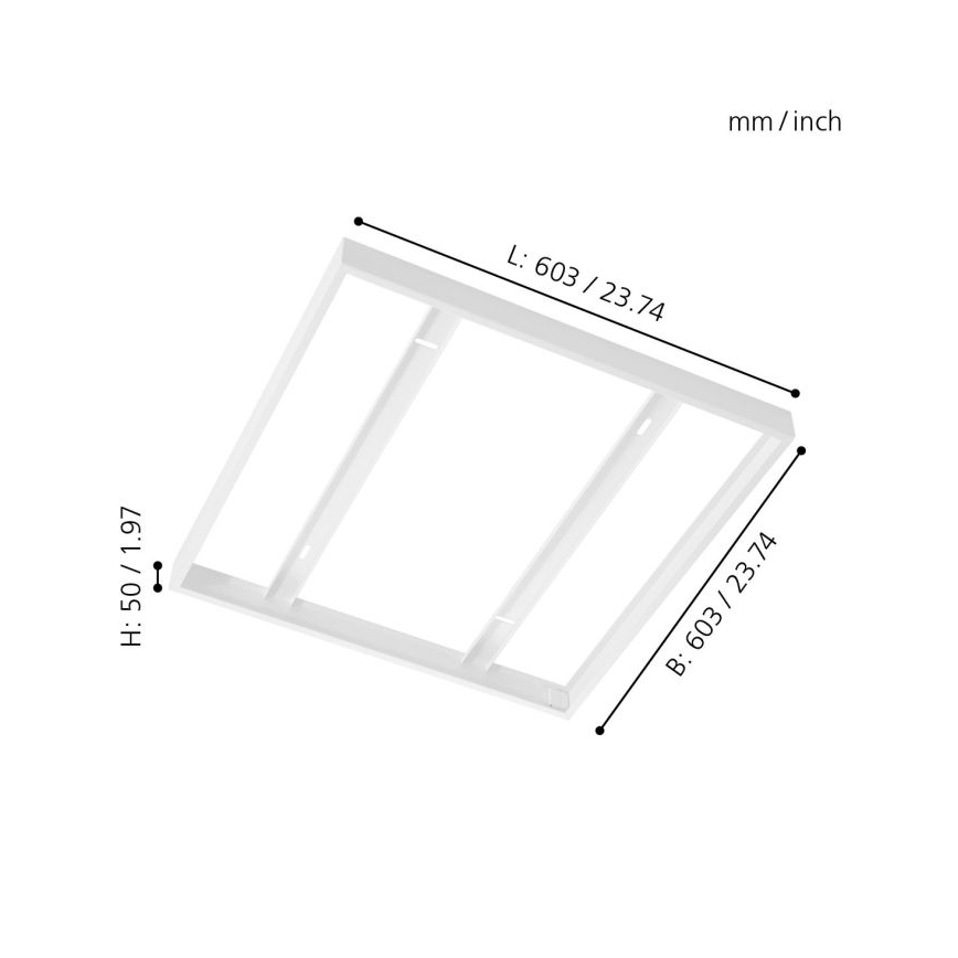 Eglo - Cadre pour panneau de plafond 603x603mm
