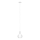 Eglo 62266 - Suspension filaire PASCOA PRO 1xE27/60W/230V 20 cm blanc