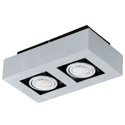 Eglo 64695 - Spot LED LOKE PRO 2xGU10/5W/230V 3000K chrome mat
