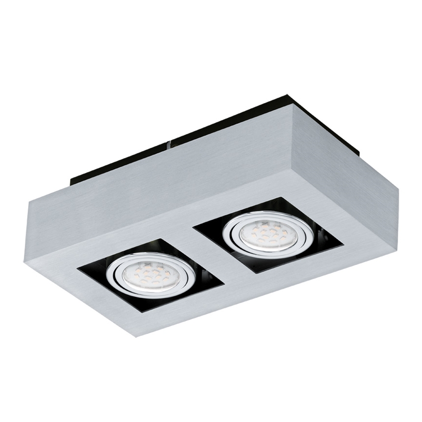 Eglo 64695 - Spot LED LOKE PRO 2xGU10/5W/230V 3000K chrome mat